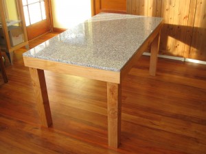 Granite Table with Solid Timber