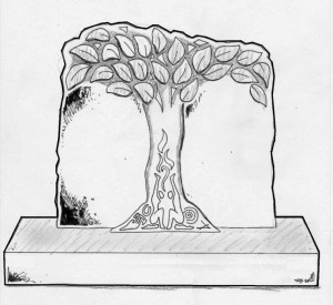 headstone-dual-shade-design Headstone Deep Shade