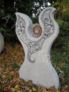 headstone-mosaic-angel Headstone Mosaic Angel