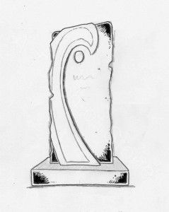 headstone-tamoko-wave-design Headstone Tamoko Wave