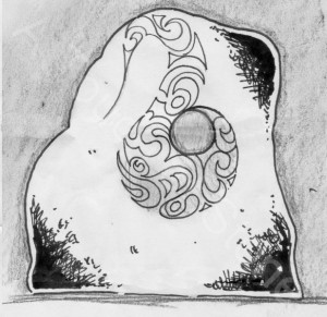 Design for a Pukeko stone Sculpting a Rose